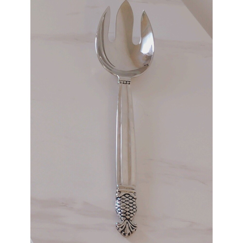 GODINGER Salad Serving Fork Pineapple Design 11"